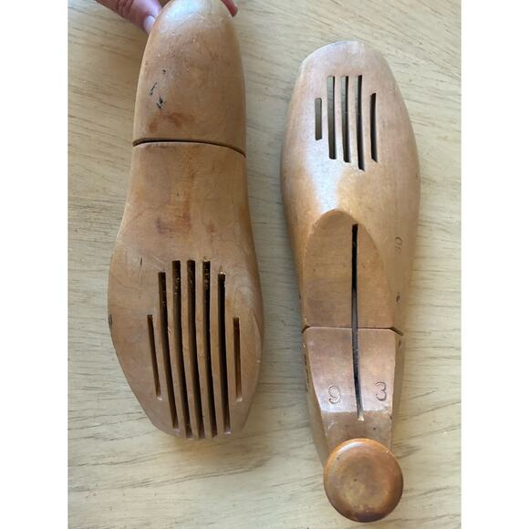 VTG 50s Florsheim Wooden Shoe Tree Mold Stretch9-3 De Pinna Fifth Ave New York - Picture 6 of 10